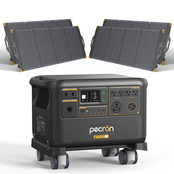 เครื่องปั่นไฟโซลาร์เซลล์ PECRON F5000LFP (7200W / 5120Wh / 120V/240V) สำหรับสำรองไฟในบ้าน
