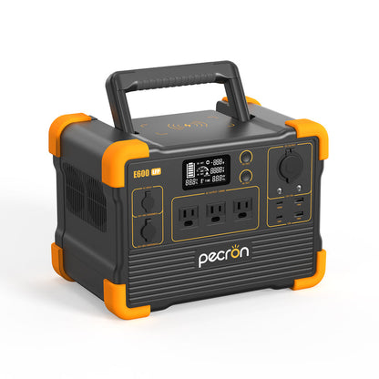 【เก็บปลายทาง】Pecron E600LFP เครื่องสำรองไฟพกพ   แคมป์ปิ้ง า1200W 614WH 192000mAh กล่องสำรองไฟฉุกเฉิน Power Box Power Station