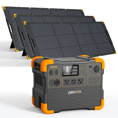 【เก็บเงินปลายทาง】Pecron รุ่นE1500LFP เครื่องสำรองไฟพกพา Power Station 2200W1536WHSolar Powerbox แบตเตอรี่สำรองพกพา แหล่งจ่ายไฟฉุกเฉิน สำหรับแคมป์ปิ้ง ฉุกเฉินบ้าน
