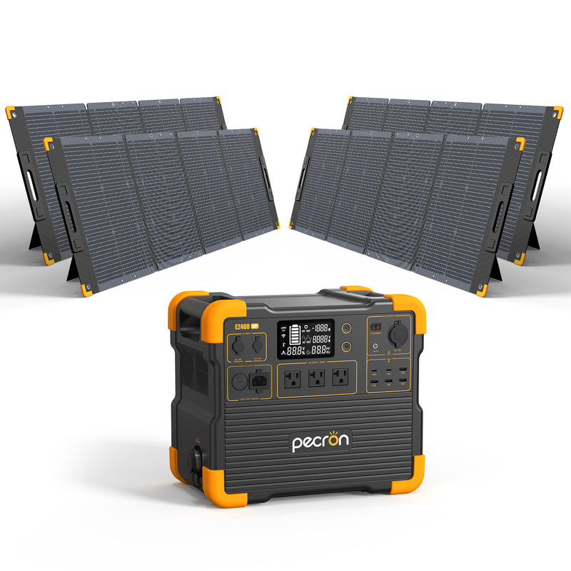 E2400LFP+แผงโซล่าเซลล์ 200W*4