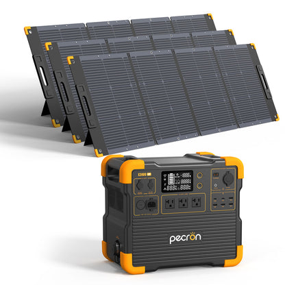 【เก็บปลายทาง】Pecron E2400LFP Portable Power Station 2400W 2048Wh LiFePo4 แบตสำรองพกพา แบตสำรองไฟ Solar Powerbox 220V รับประกัน2ปี