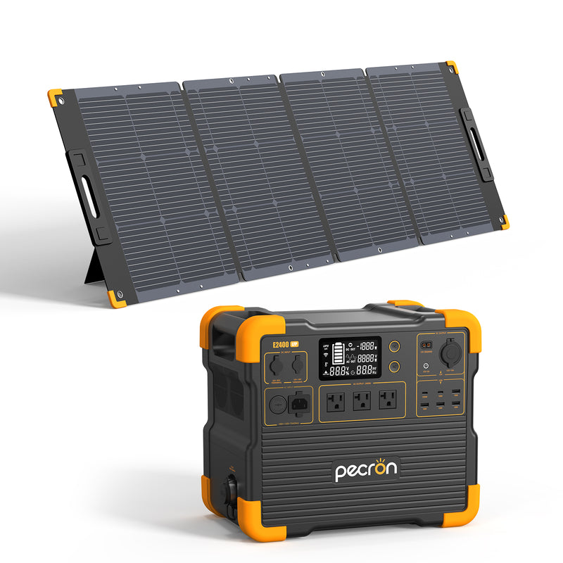 E2400LFP+แผงโซล่าเซลล์ 200W*1