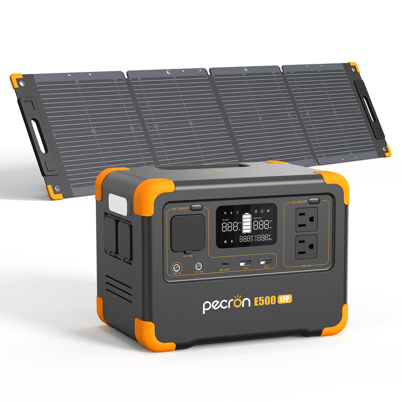 E500LFP+แผงโซล่าเซลล์100W