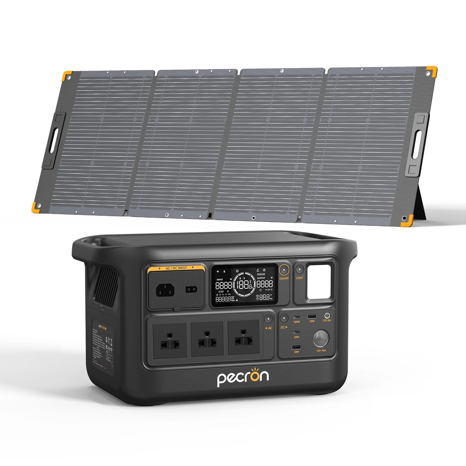 PECRON F1000LFP เครื่องปั่นไฟโซลาร์เซลล์ 1500W 960Wh