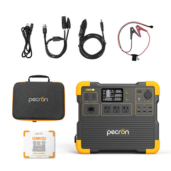Pecron E2400LFP พาวเวอร์สเตชัน Portable Power Station 2400W 2048Wh LiFePo4 แบตสำรองพกพา แบตสำรองไฟ Solar Powerbox 220V
