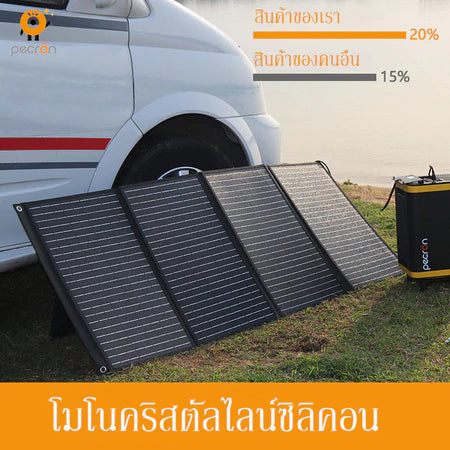 แผงโซลาร์เซลล์พกพา PECRON PV300 300W กันน้ำระดับ IP67