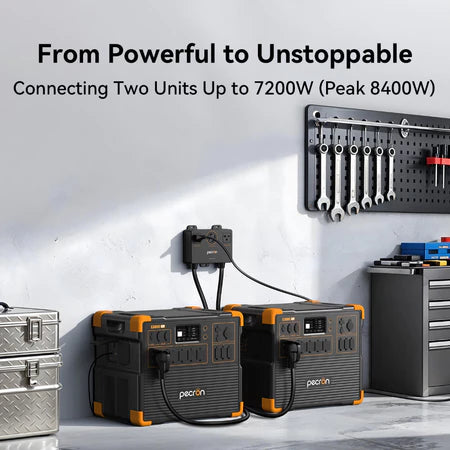【【PRE-ORDER】】PECRON E3800LFP เครื่องสำรองไฟพกพา  Portable Power Station 4200W 3840Wh แถมรถเข็น รับประกัน 2 ปี